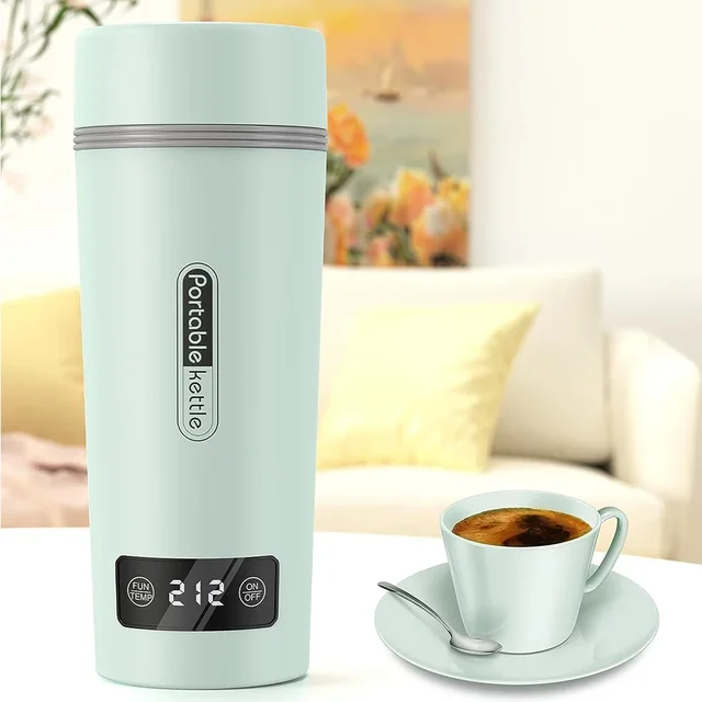 Factory small portable temperature controlled electric heated water cup unique water bottles for kids