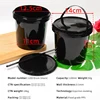 Cubo con asa de 1200 ml negro