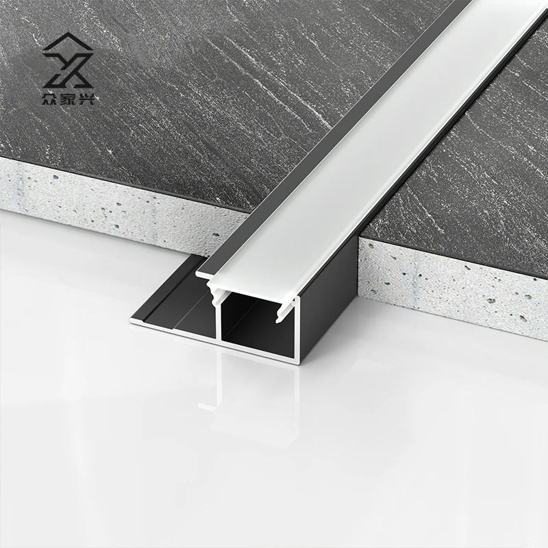 Waterproof Ceramic Tile Border Edging Trim Aluminum Alloy Edge Trim profile Tile Edge Trim Led Strip factory