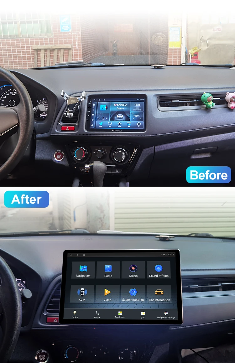 Yeanav 13 Inch Car Android Touch Screen GPS Car Stereo Radio Navigation System Audio Auto Electronics Video Car DVD Player