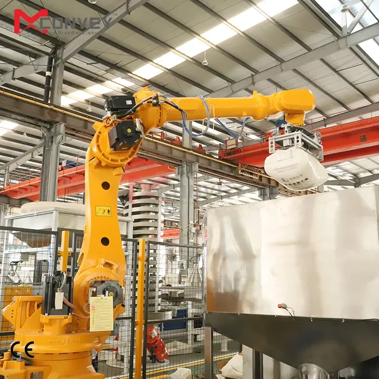 6 Axis Automatic Robotic Hand Arm Industrial Hand Robot Arm 3D Version for Palletizer Handling and Debagging System