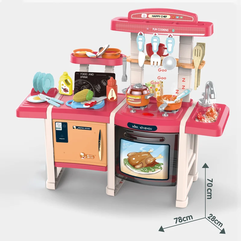 Образовательный пластиковый детский игровой кухонный набор детские ролевые игры приготовление пищи Детские кухонные игрушки
