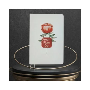 White Hardcover Leather A5 Notebook Undated Weekly Daily Planner Custom Printed DO LIST Sublimation Gift Item