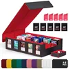 Five rows black-red-48 cards-5 sleeves-5 clips