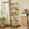 [Marron] Cinq couches (avec roulettes)