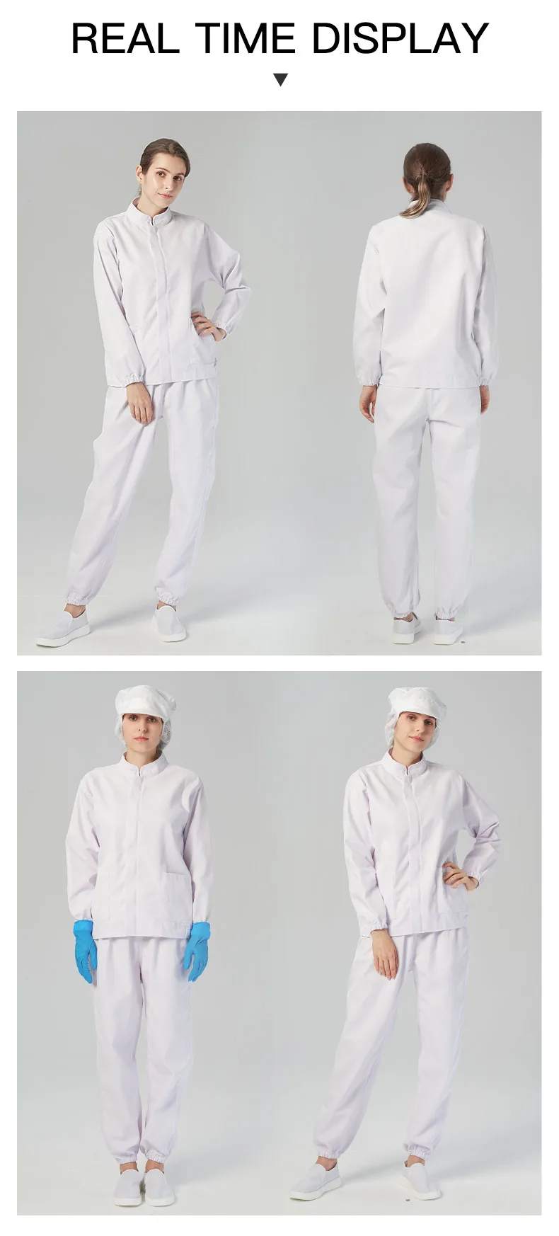 Industry Food Factory Production Uniforms Comfortable Soft Dustfree