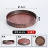 674 Brown Round Box