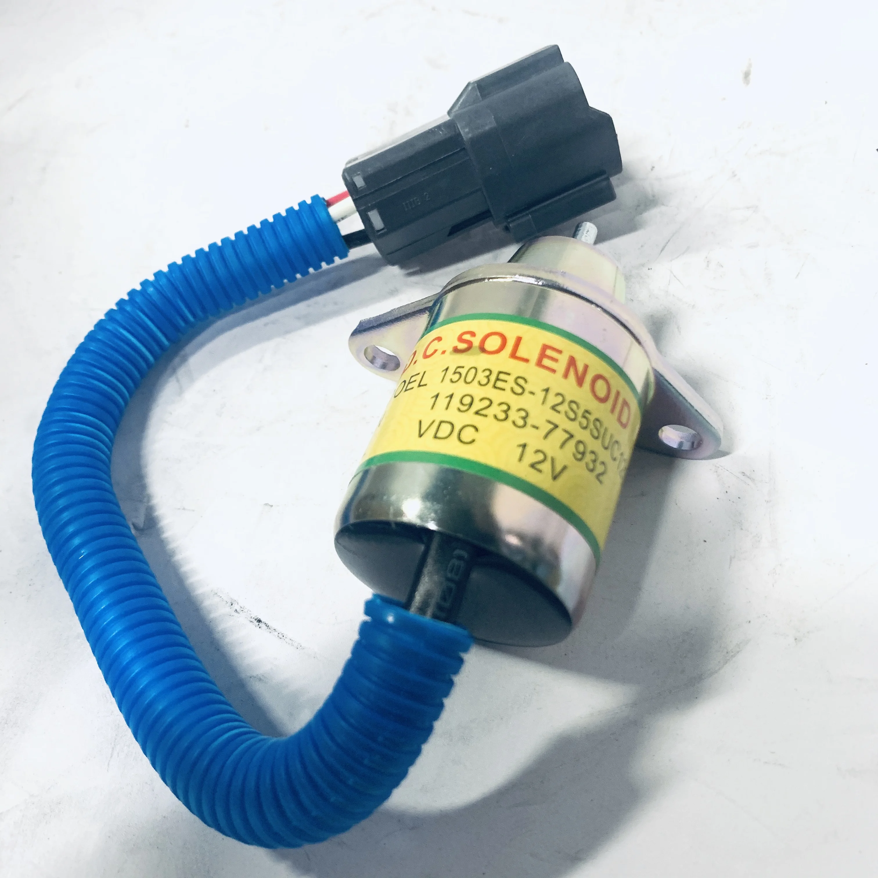 Diesel Engine Parts Fuel Shut Off Down Stop Solenoid 1503ES-24S5SUC12S for YANMAR Engine 119233-77932 24V Flameout Solenoid