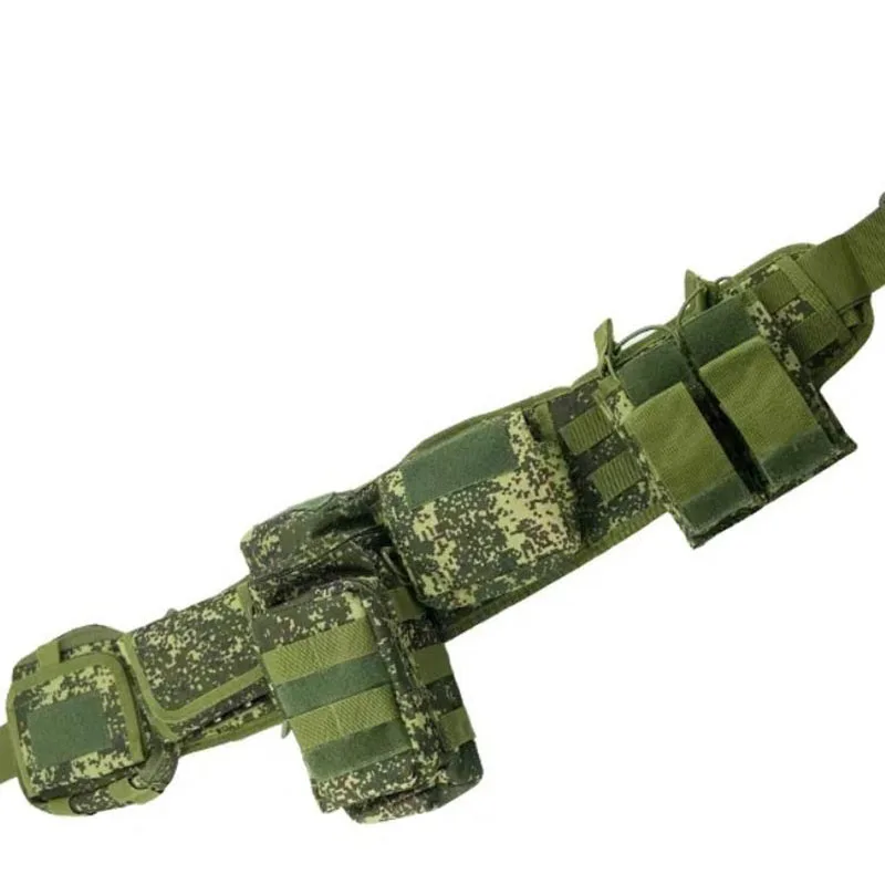 Adjustable Detachable Camouflage Tactical Waist Wrap Set Multi-functional Outdoor Combination Belt Accessory Package Set