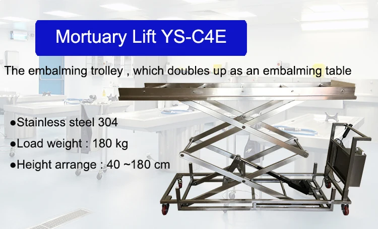 electric mortuary lifting cart