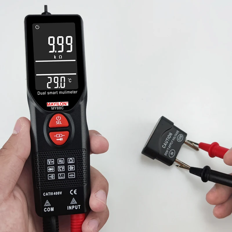 MY88C MAYILON 6000 Counts Digital LCD Pen Type Dual Smart Multimeter With NCV Voltage Detector Testerdigital Multimeters Wholesa