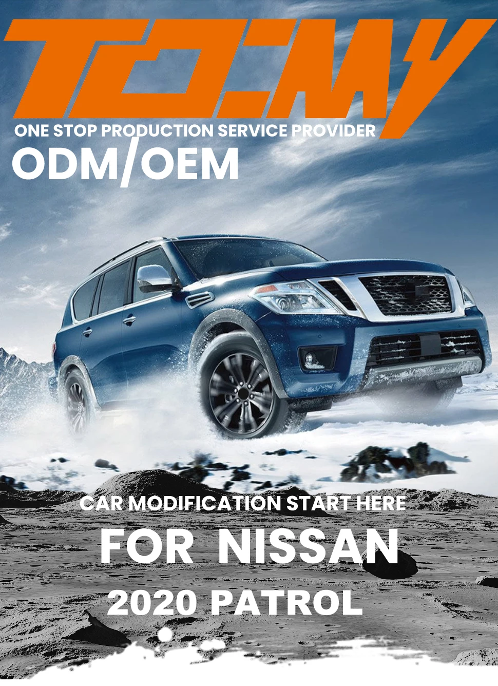 TDCMY Advanced Technology Automobile Body Kits White Door Moulding Fog Lamp Front Rear Bumper Spoiler for Nissan Patrol 21 supplier