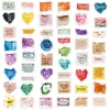 Retro English inspirational stickers 50 PCS