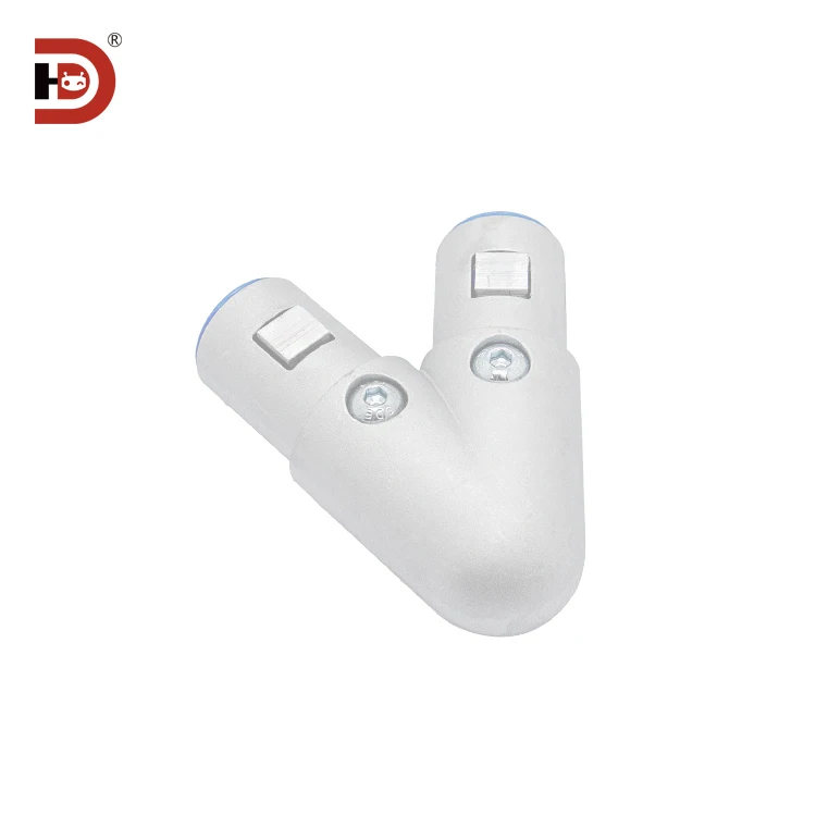 Step Industrial Ladder 40 Round Tube Connector Aluminum Alloy L/Y/T/X/V Joint Handrail Link supplier