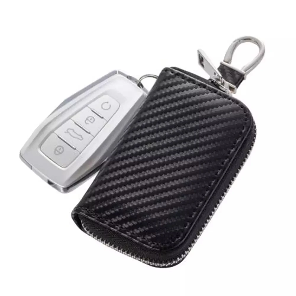 MOLSHINE Universal Leather Faraday Car Key Case, Car RFID Signal Blocking  Key Fob Protector, Stylish Anti-Theft Car Key Pouch, Anti-Hacking Case