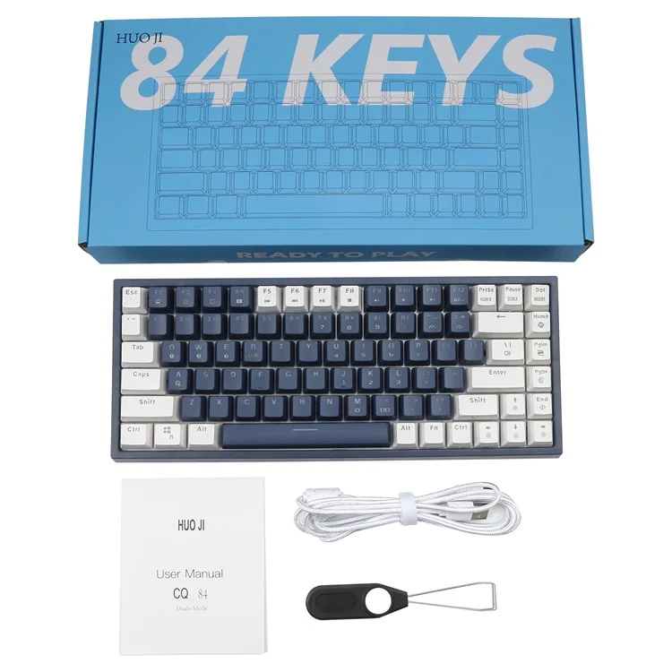 Huo Ji Cq84 Key Mechanical Gaming Keyboard Rgb Wireless Mechanical Keyboard  - Buy Mechanical Keyboard,Gaming Keyboard,Mechanical Gaming Keyboard  Product on Alibaba.com