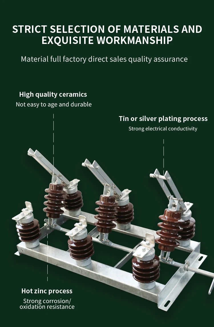 11kv 15kv Electrical 200a Disconnect Switch With Fuse 3 Pole 400a 630a ...