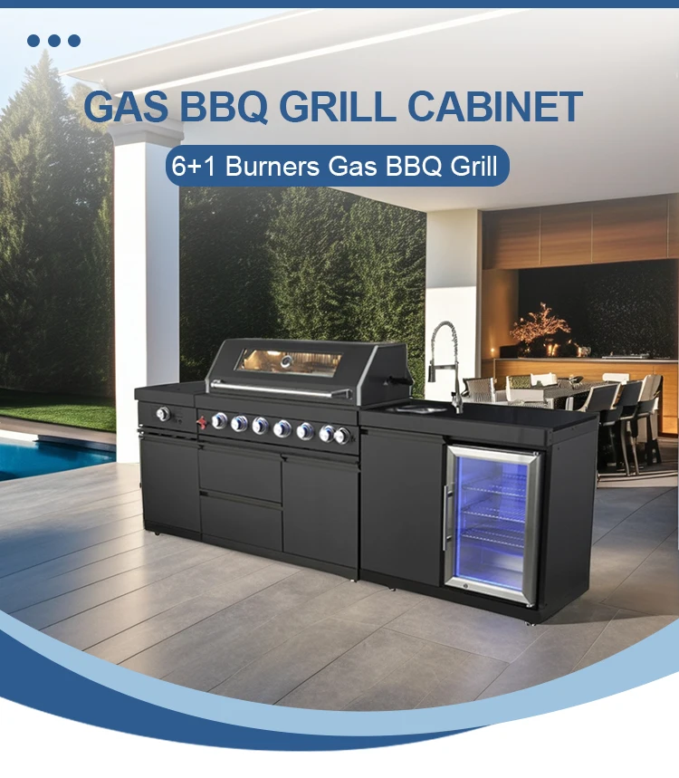 BBQ Island Portable Modular Outdoor Kitchens Set Complete