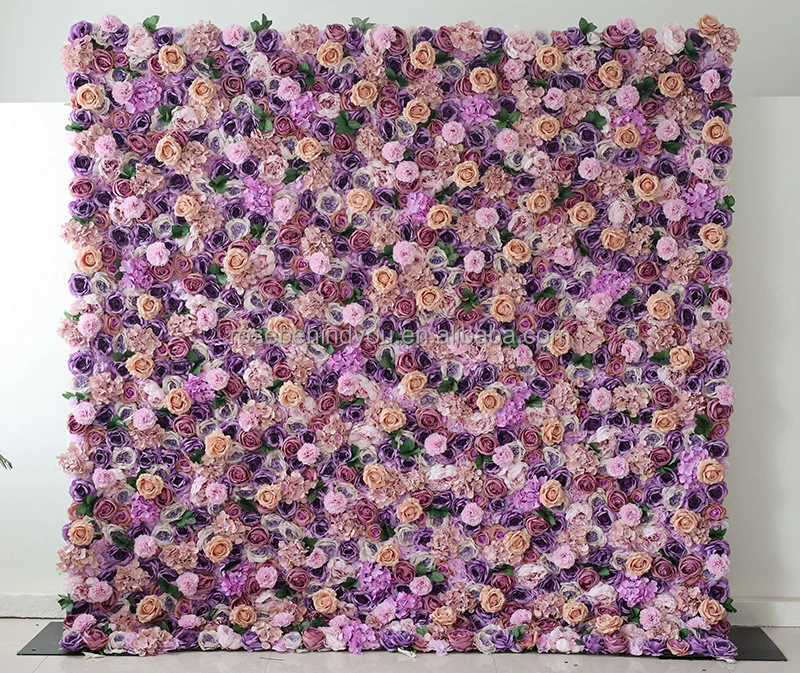 10x10 Flower Backdrop Wall Pink And Purple Flowers Wall Panel For Baby