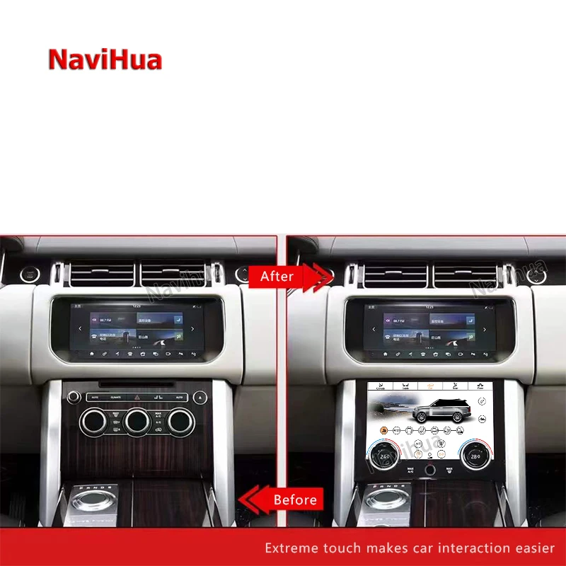 NaviHua 9 Inch Car Climate Control Panel LCD Board Air Conditioner AC Screen Panel for Land Rover Range Rover Vogue L405