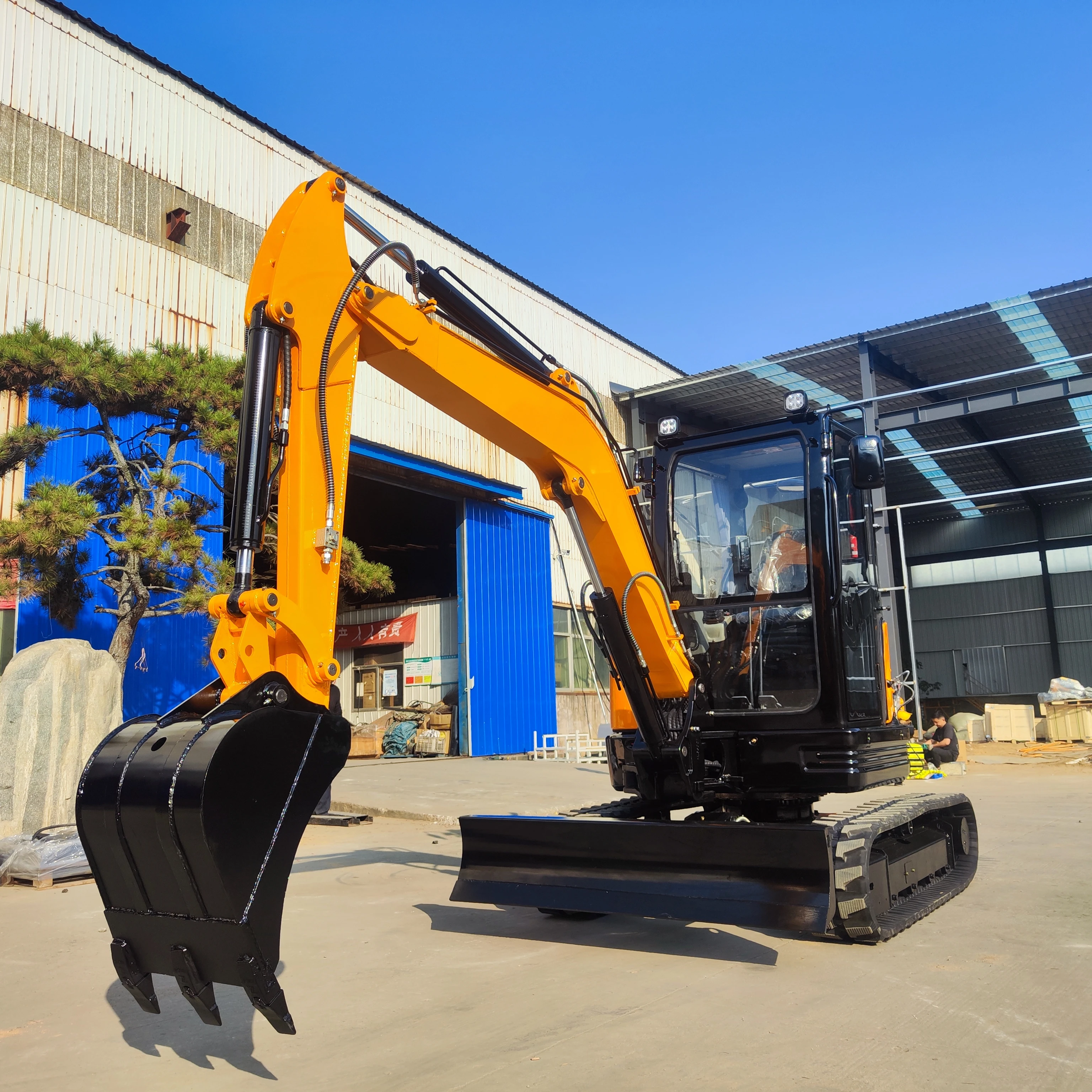 FRI FRAGT! Billigst Mini Excavator Bruger Kubota Motor 3.5 Ton 1 Ton 2 Ton Digger Mini Pelle 3.5 Ton Excavator Maskine