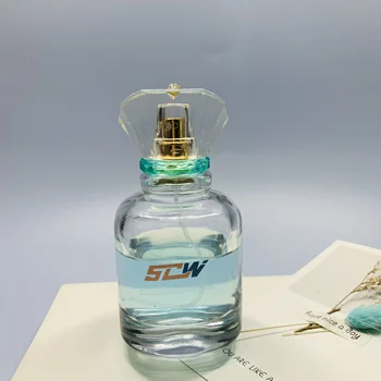 Attar Dubai Wholesale Cylinder Empty Clear Glass Cosmetic Perfume Spray Bottle 50Ml 100Ml