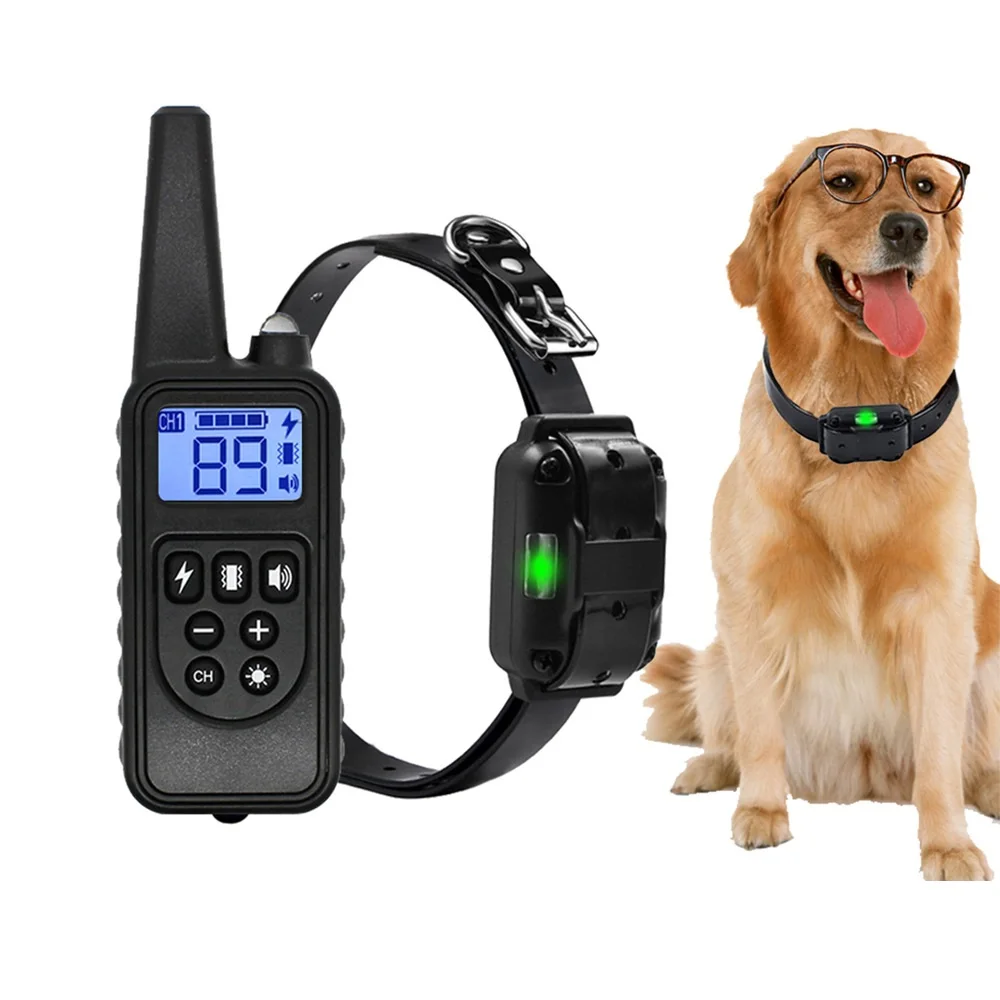 Pet Supplies Dog Training Collar Usb Electric Vibration Long Range E