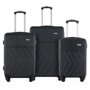 Luggage Sets 3 Piece PC ABS Hardside Lightweight Suitcase With 4 Universal Wheels TSA Lock Carry on 20 24 28 Inch Light Blue