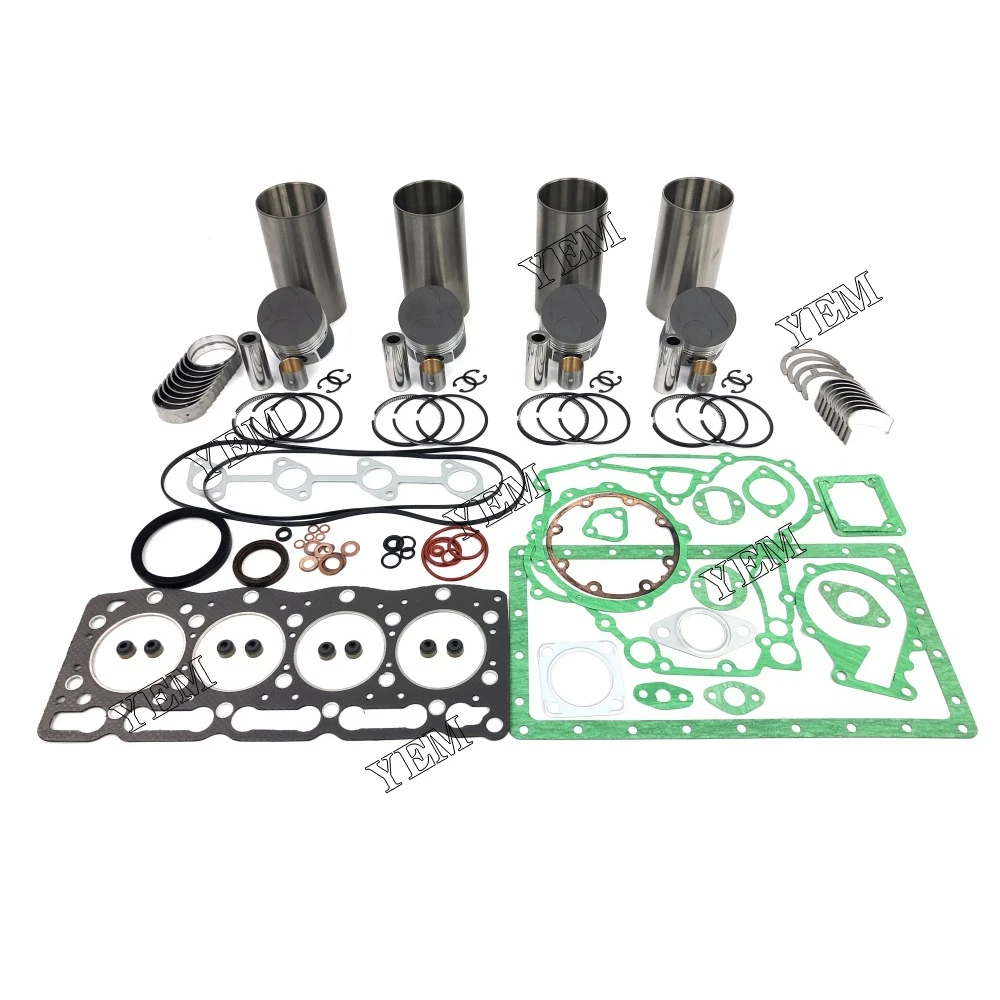 High Performance V1205 Overhaul Rebuild Kit for Kubota Excavator Tractor Engine Parts Fit for Kubota Overhaul Rebuild Kit