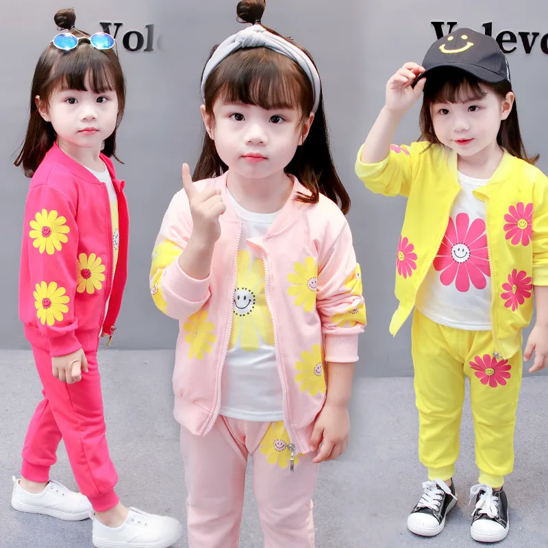 High Quality Children's Clothing Girls' Spring And Autumn Set Casual