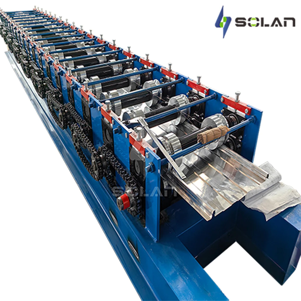 Construction Aluminum Roof Standing Seam Roll Forming Machine For Sale