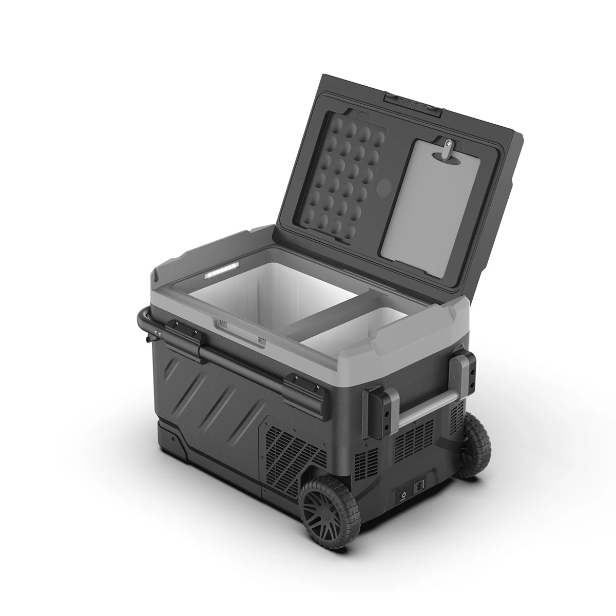 Alpicool ZGW Dual-zone Dual Control ABS Plastic Effective Cooling Mini Outdoor Camping Fridge Portable Refrigerator for Car