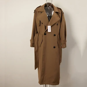 New XXTAXN Business Wear Women's Elegant Windbreaker Casual Coat Autumn Spring Trench Coat Jacket Loose