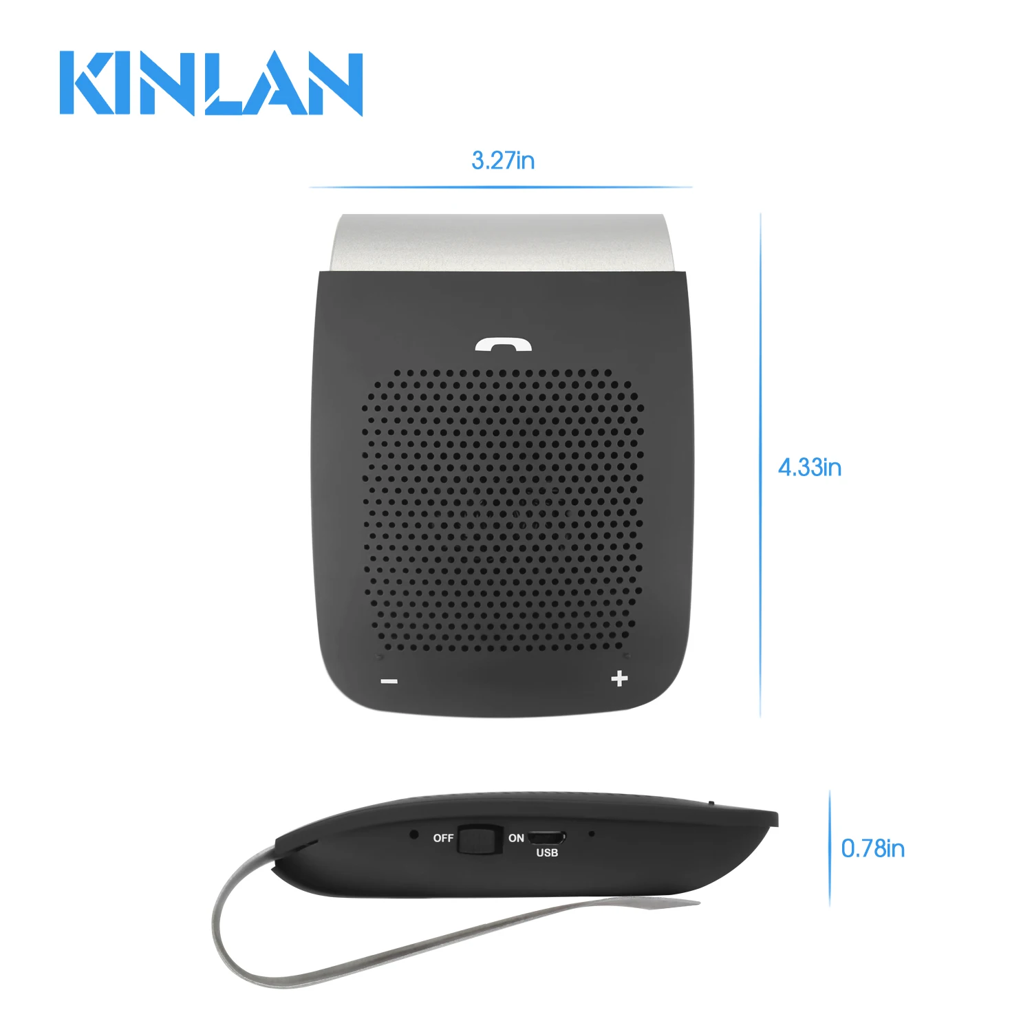 KINLAN беспроводной динамик автомобильный комплект козырек с