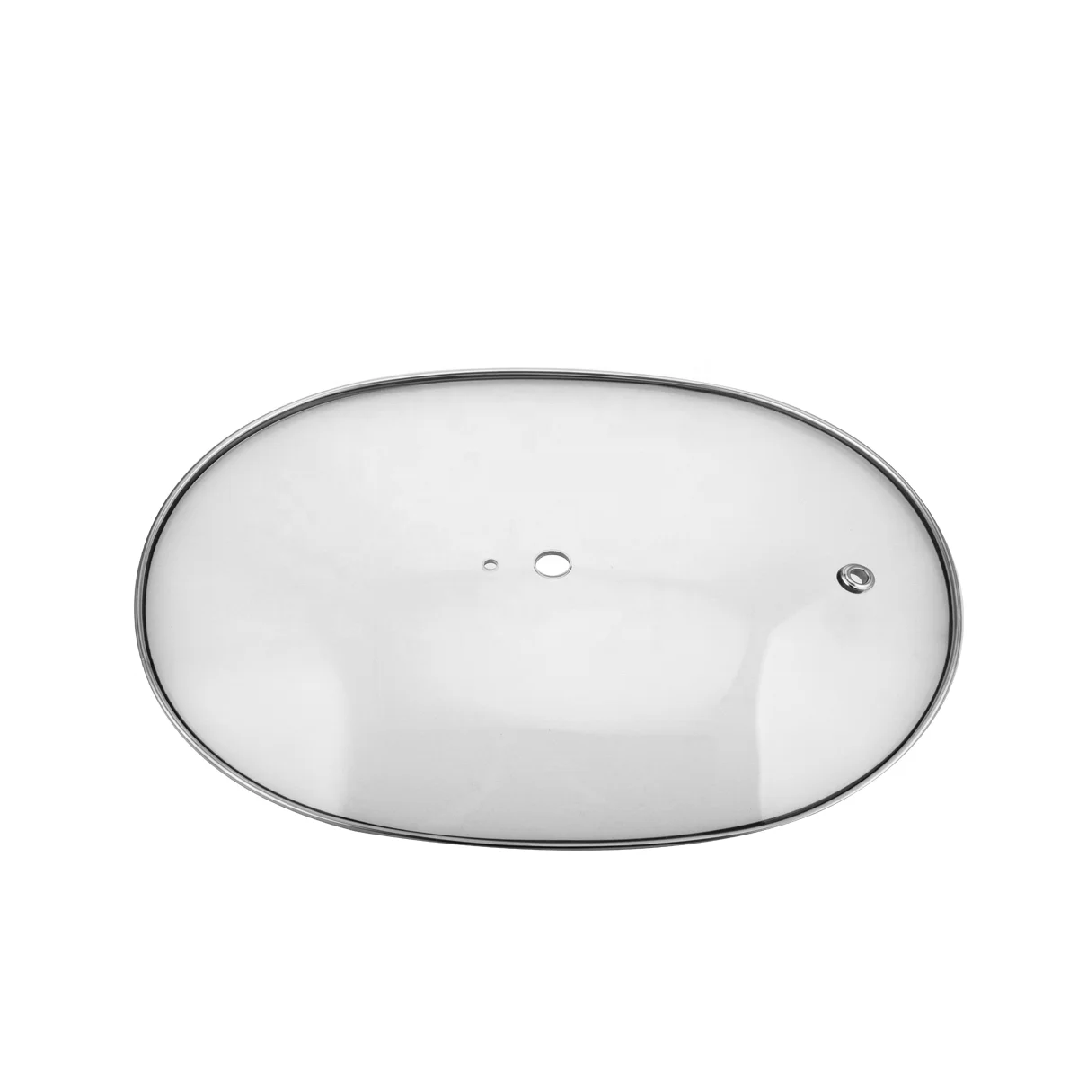 Irregular Shape Square Oval Clear Glass Lids Frying Pans  Universal Suitable for Cookware  Tempered Glass Lids Polished Edges