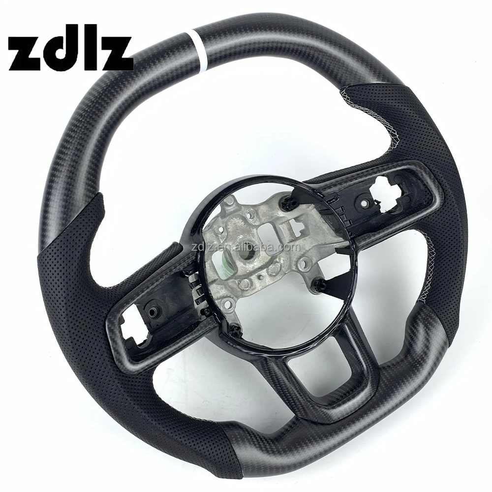 For JEEP Wrangler JL Gladiator 2018 2019 2020 2021 2022 2023 Car Steering Wheel Custom Matte Carbon Fiber Steering Wheel