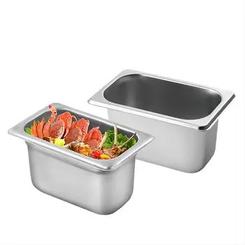 Daosheng Promotion Kitchen Outdoor Stainless Steel Buffet Pans Storage GN Pan Food Containers Buffet Tray Food Warmer Plate
