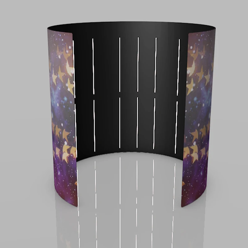 Customize Made Circular 360 Photo Booth Backdrop Spiral Chrome Green Enclosure Meeting Enclosure Room 360 Photobooth