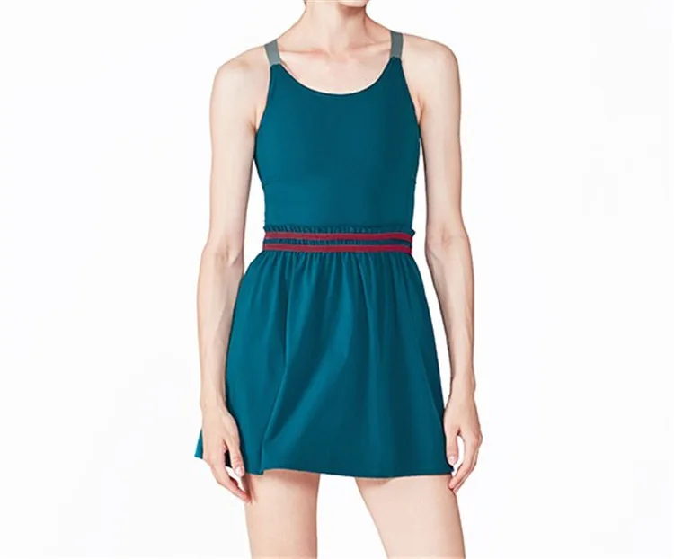 
Athleisure устойчивая спортивная одежда из переработанного пластика, одежда для спортзала, женская спортивная одежда, теннисное платье 