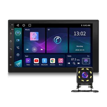 2 Din Android Car Radio Carplay 10 Inch Touch Screen Car DVD Player Car Stereo BT Wifi GPS Navigation with Rear Camera