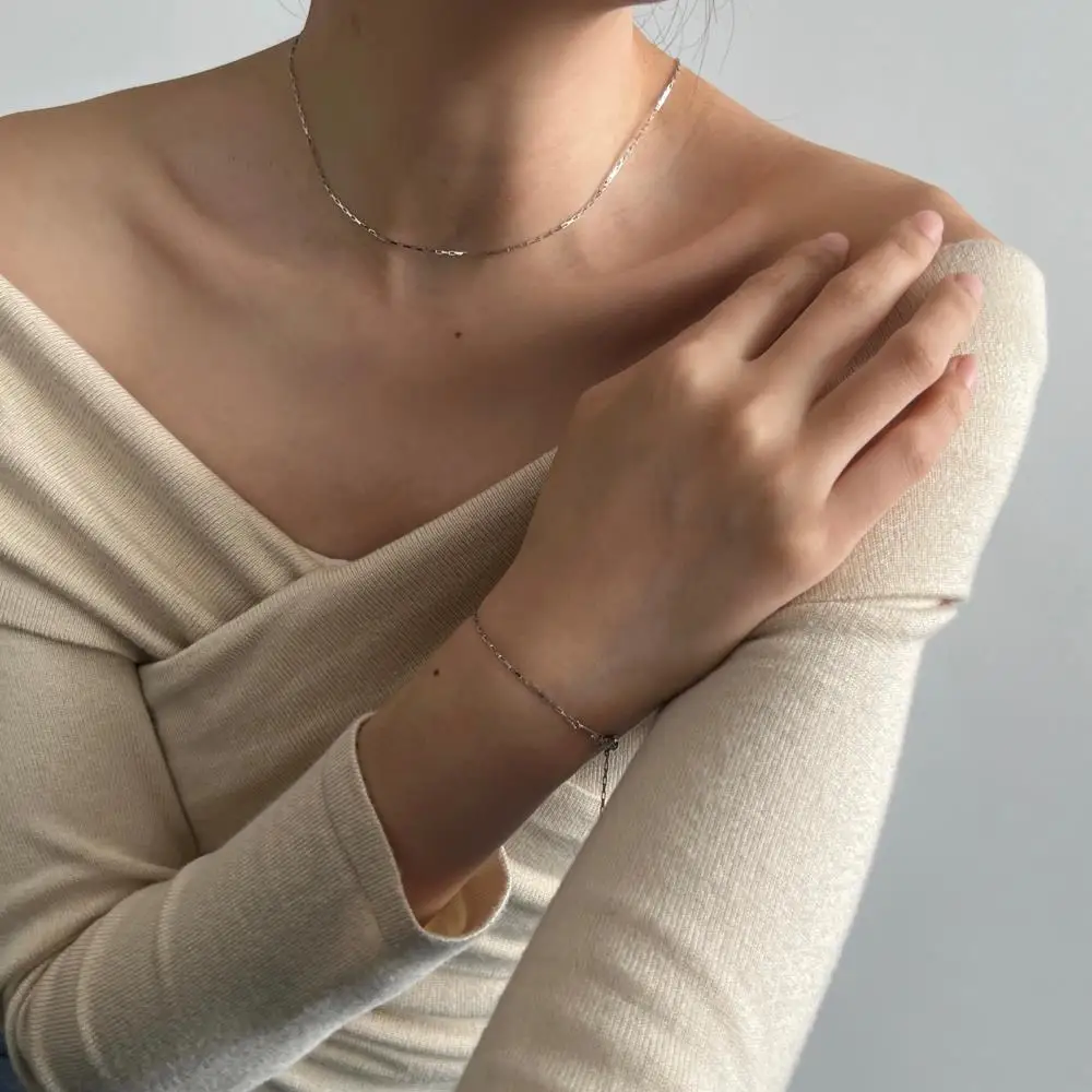 KAKODIY New Simple Elegant Boutique Jewelry Necklace Women's 925 Sterling Silver Necklace detail 4