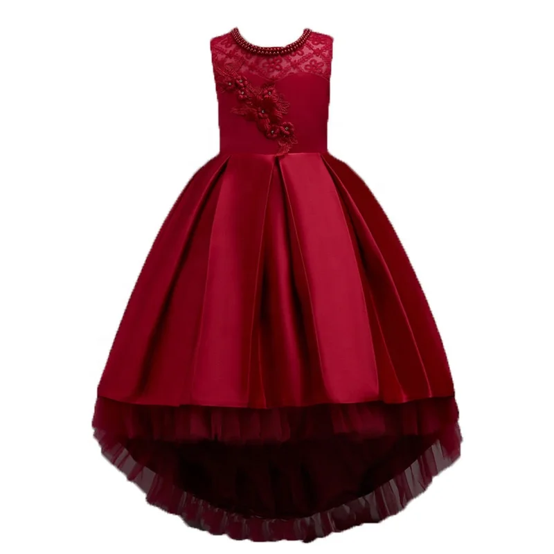 Newborn Baby Girl Summer Design Formal Birthday Party Cute Kids Satin Lace Flower Girl Child Model Dress Newborn Baby Girl Summer Design Formal Birthday Party Cute Kids Satin Lace Flower Girl Child Model Dress