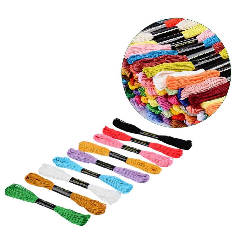 24 Colors Metallic Embroidery Thread - Rainbow Friendship Bracelet String For DIY Crafts & Sewing - View #9
