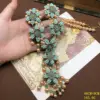 Gold green necklace*155