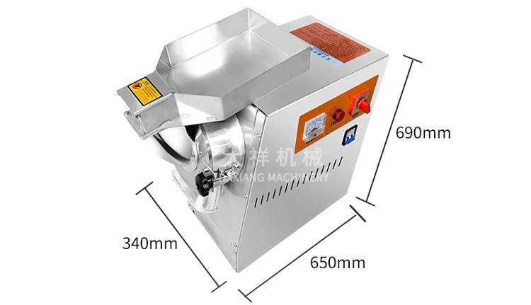 DX-20 Stainless Steel Hammer Mini Cocoa Sugar Rice Chilli Pulverizer Mill Maize Cassava Flour Powder Pepper Grinding Machine manufacture