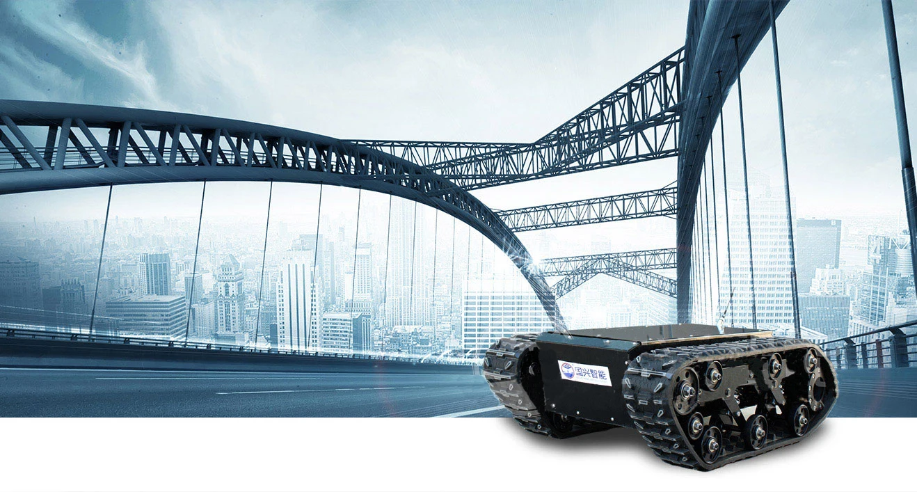 Crawler Platform Guoxing SAFARI-600T All Terrain Mobile Robot Chassis - Robust Steel ...