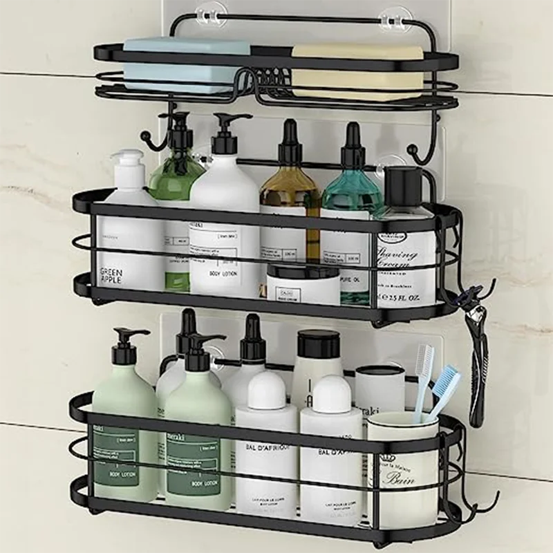 Stainless Steel Showergem Shower Caddy Basket Bathroom Organizer Pack