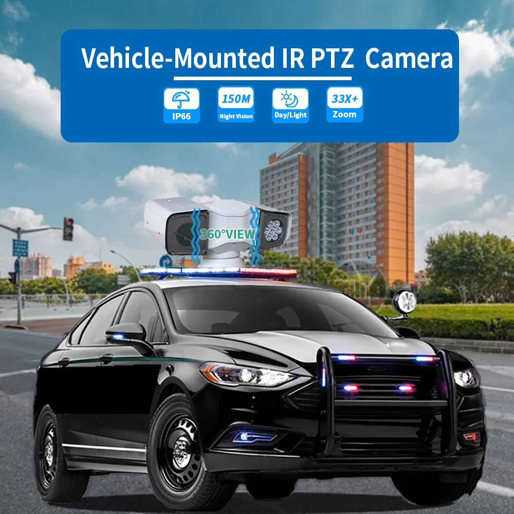 product all terrain ptz camera 150m night vision 360 rotation  defrost ip66 rs485 for construction vehicles  cargo ships-4