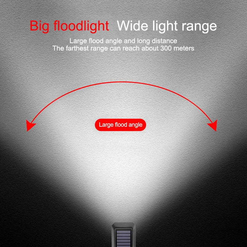AT Cycle Flood Solar Type-C Rechargeable Powered Electric Bike Headlight Front Lights With Horn Speaker Bicycle Headlight