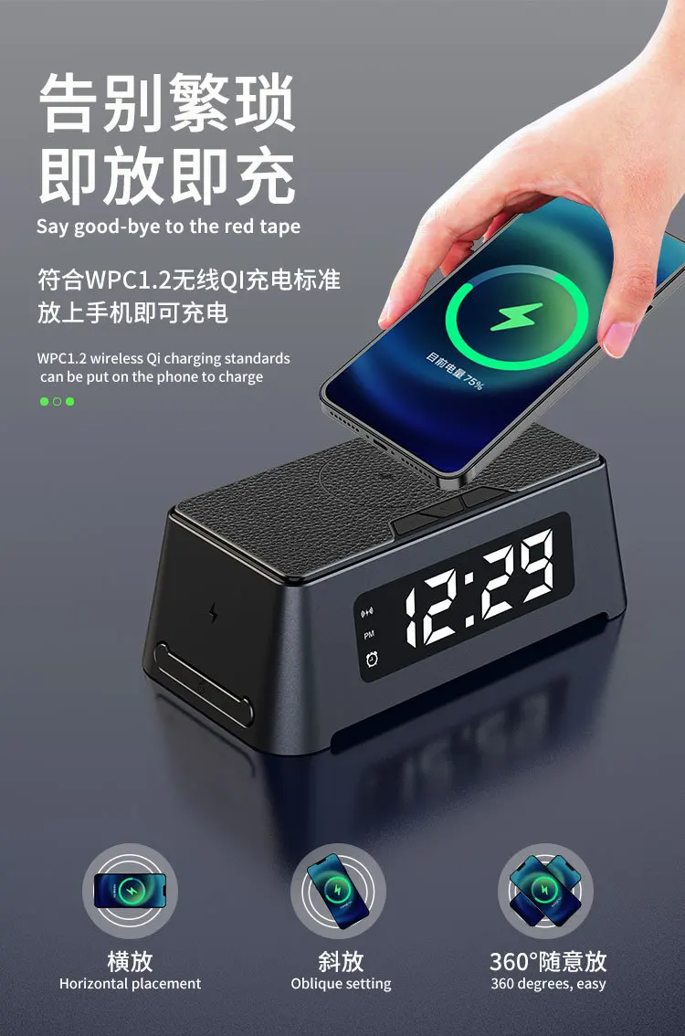New Universal Wireless Charger Receiver for Mobile Phones Multifunctional 4-in-1 Wireless Charger